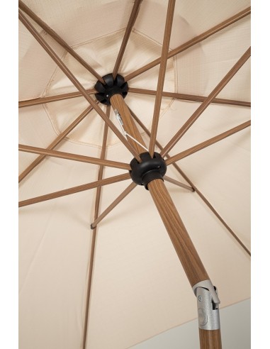 GAZEBO E OMBRELLONI: vendita online Ombrellone Palinuro 3m Beige/Naturale con Snodo, Struttura in Acciaio Trattato, Telo in P...