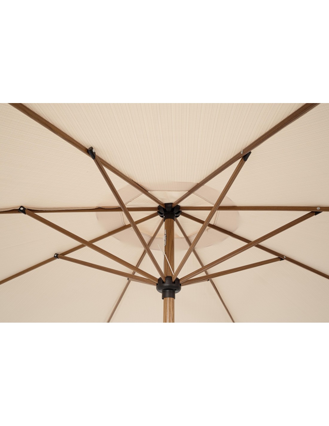 GAZEBO E OMBRELLONI: vendita online Ombrellone Palinuro 3m Beige/Naturale con Snodo, Struttura in Acciaio Trattato, Telo in P...