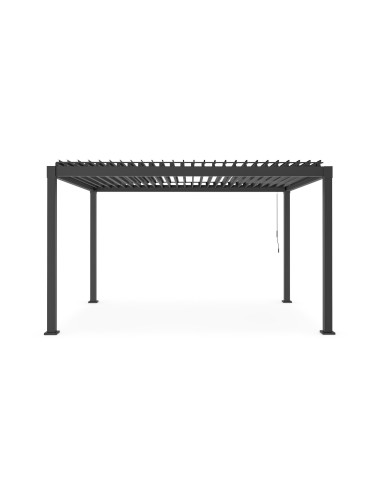 GAZEBO E OMBRELLONI: vendita online Pergola Garda 3x4 Antracite, Tetto Lamellare Orientabile, Struttura in Acciaio Zincato e ...