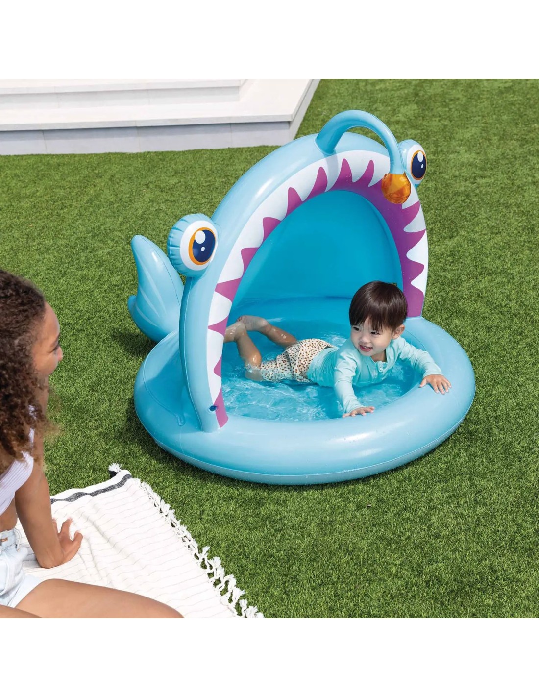 GONFIABILI: vendita online Piscina Baby Rana Pescatrice Gonfiabile 127x102x86 cm in offerta