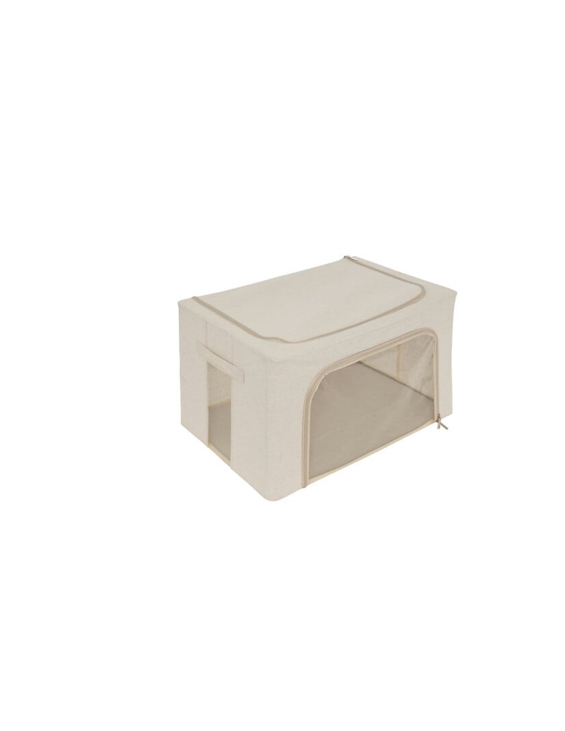 BOX E CONTENITORI SALVASPAZIO: vendita online Scatola contenitore Dressy 60x40x32 cm beige, organizer salvaspazio per armadi ...