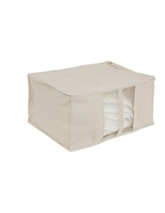 BOX E CONTENITORI SALVASPAZIO: vendita online Borsa portaoggetti Groomy morbida beige 60x30 cm, organizer salvaspazio, conten...