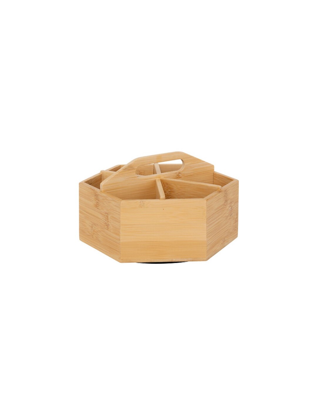 SCATOLA PORTATHE 190036 BAMBOO 6 SCOMPARTI 22X19X12CM