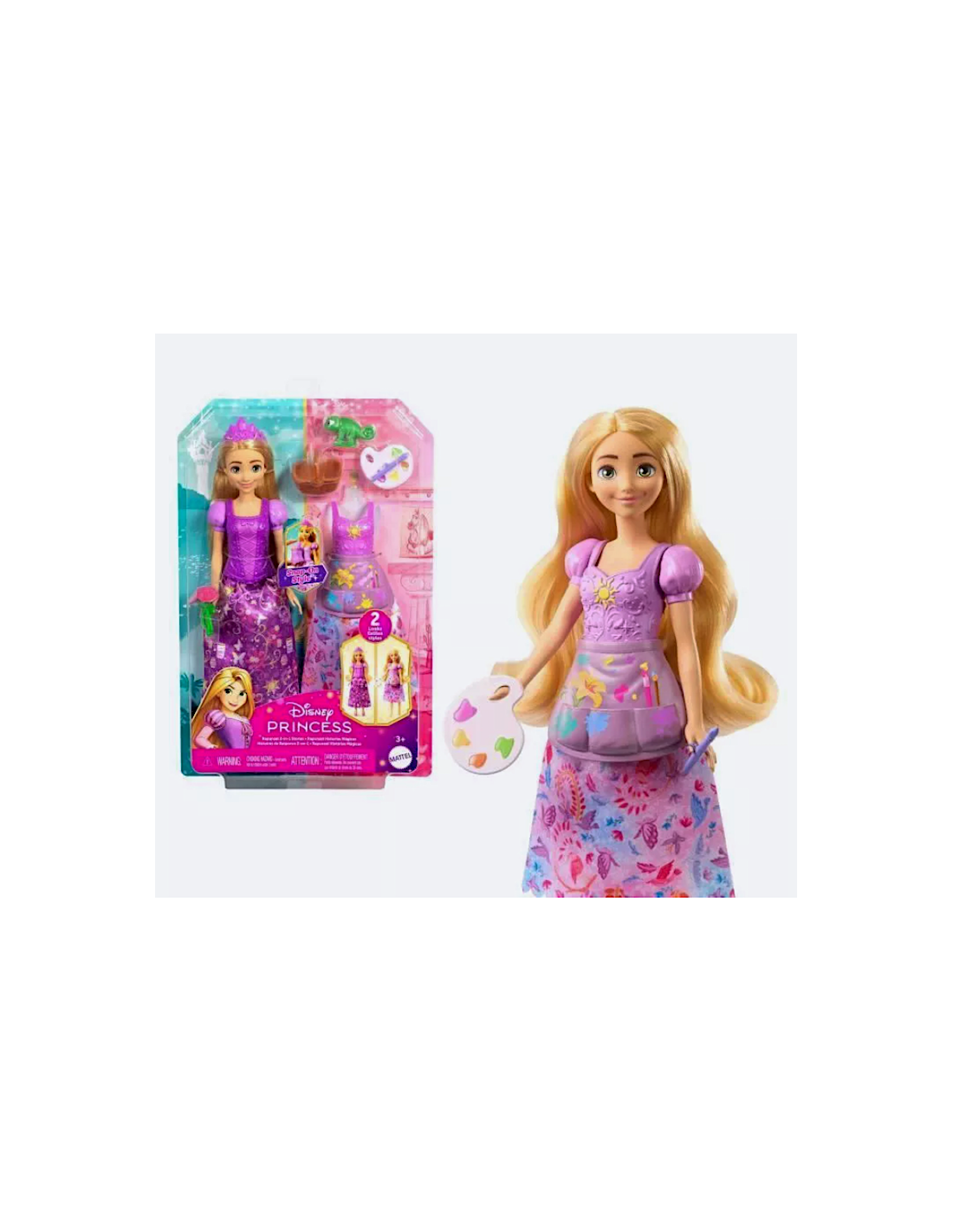 PRINCESS JBG09 RAPUNZEL BAMBOLA 2IN1