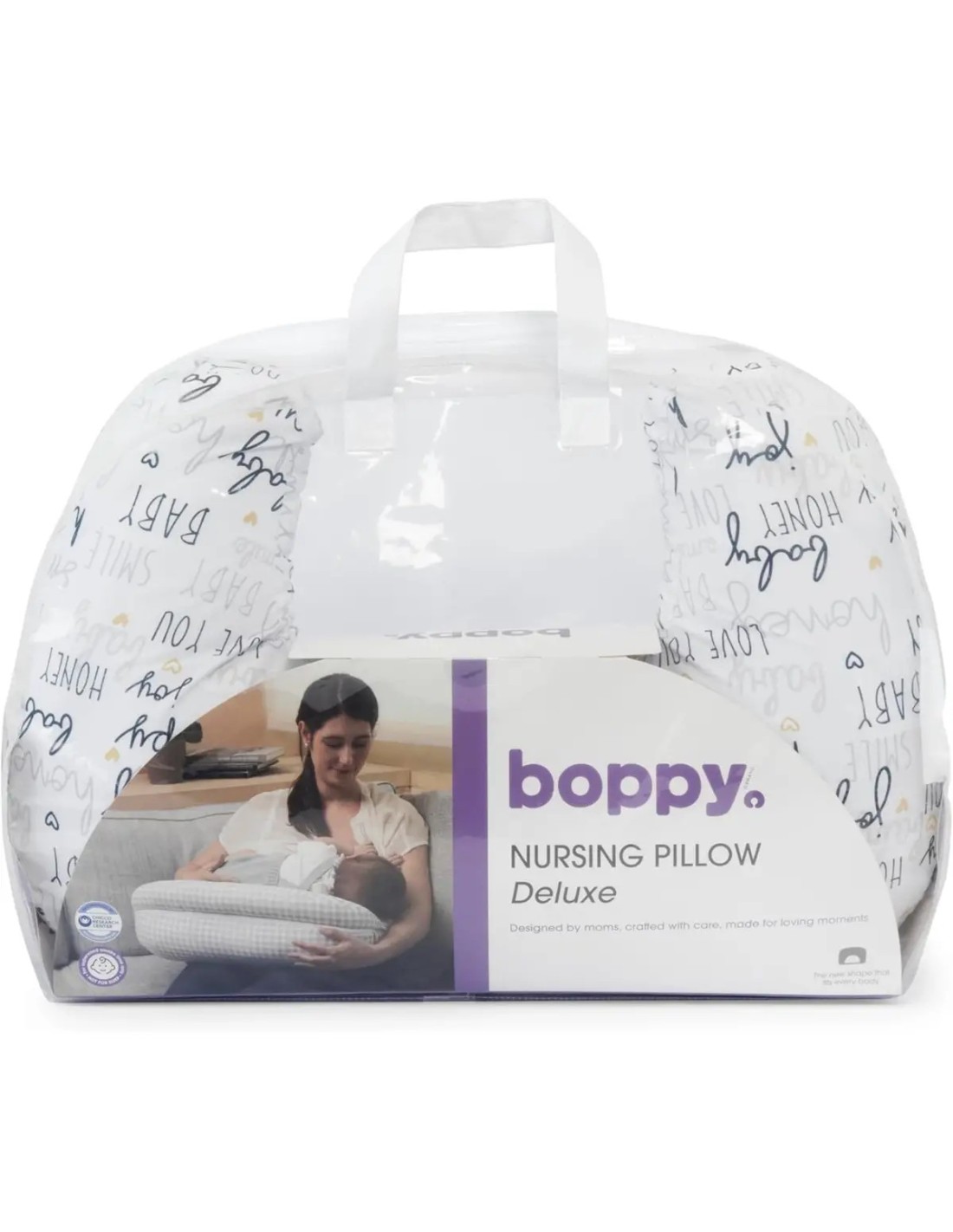 SANITARIA BABY: vendita online Boppy Cuscino Allattamento Deluxe Hello Baby - Comfort e Supporto Ottimali in offerta