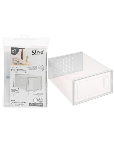 BOX E CONTENITORI SALVASPAZIO: vendita online Scatola portascarpe plastica, contenitore trasparente 35x25x18 cm, organizzazio...