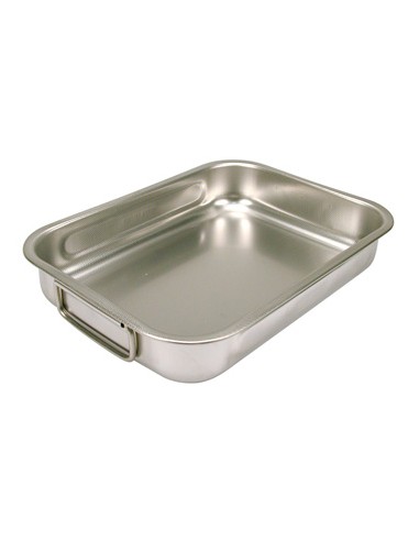 PENTOLE - COPERCHI ACCIAIO: vendita online TEGLIA DA FORNO IN ACCIAIO INOX 25X19 CM STEEL PAN in offerta