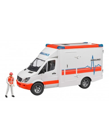 GIOCHI BOY: vendita online AMBULANZA MERCEDES SPRINTER CON AUTISTA 2536 BRUDER SPIELWAREN in offerta