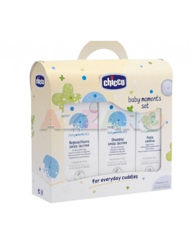 IGIENE INTIMA - SAPONI - TALCO: vendita online BABY MOMENTS COFANETTO 1 CHICCO in offerta