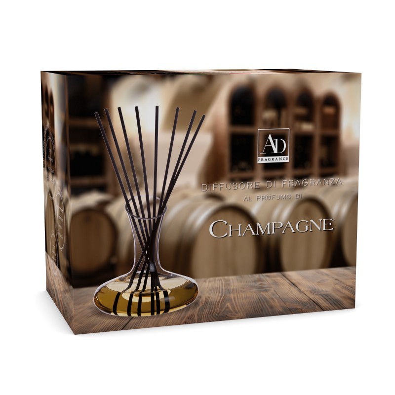 DECANTER 61843 CON PROFUMATORE CHAMPAGNE 1LT su Shop in Casa