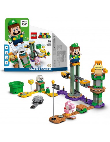 GIOCATTOLO PUBBLICIZZATO: vendita online LEGO Super Mario Avventure di Luigi Starter Pack 71387, personaggi interattivi, Yosh...