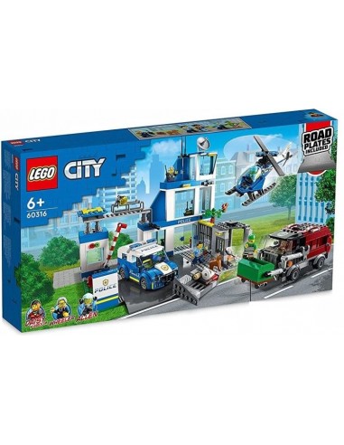 GIOCATTOLO PUBBLICIZZATO: vendita online LEGO City Police Stazione di Polizia, Elicottero Giocattolo, Macchina e Camion, Set ...