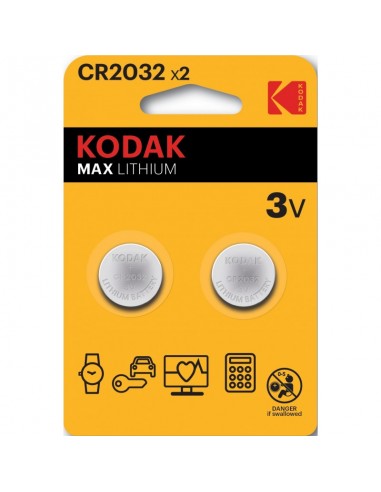 M - FOTO - ACCESSORI - BATTERIE: vendita online KODAK BLISTER 2 PILE 3V CR2032 in offerta