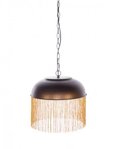 ILLUMINAZIONE: vendita online LAMPADARIO 130740 FILI ORO 35X33/105CM METALLO/COTONE(2673) in offerta