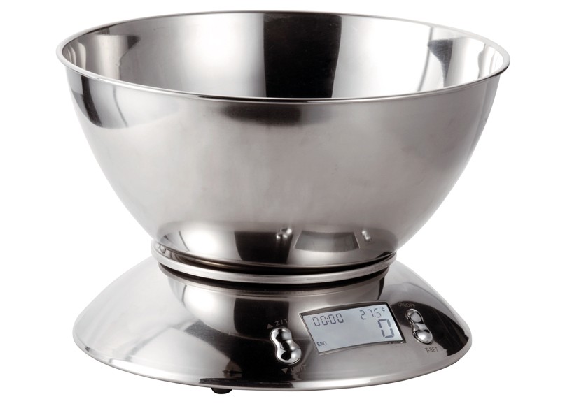 BILANCIA DA CUCINA DIGITALE IN ACCIAIO INOX 5KG KAUFGUT su Shop in