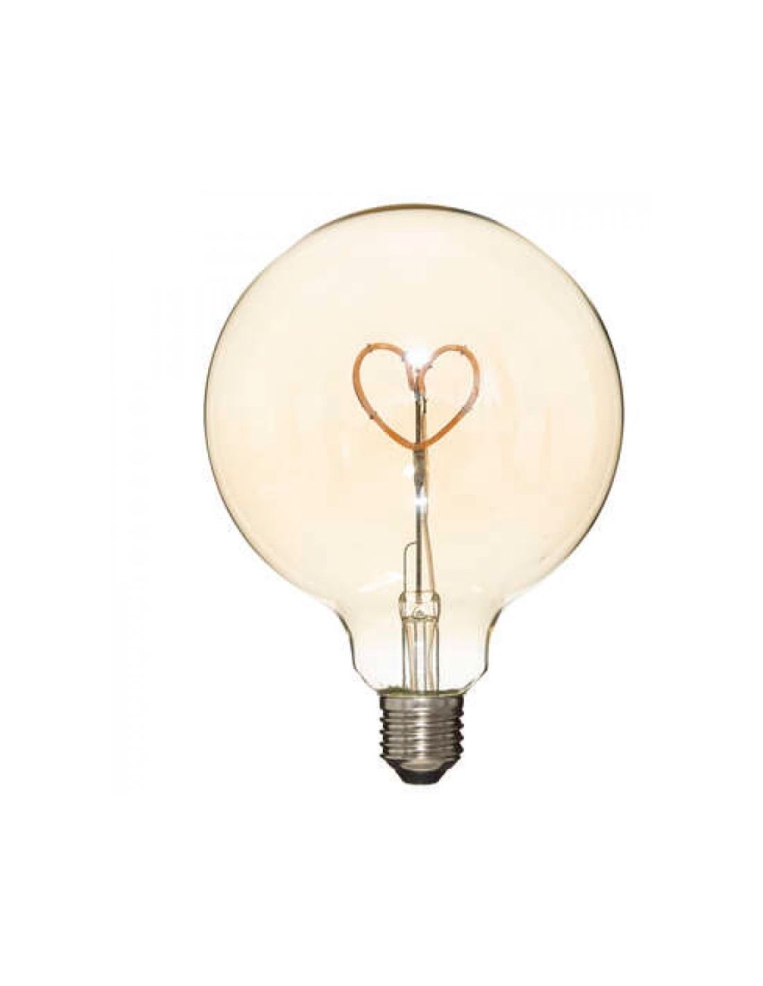 ILLUMINAZIONE: vendita online LAMPADINA LED 181956 CON CUORE AMBRA in offerta