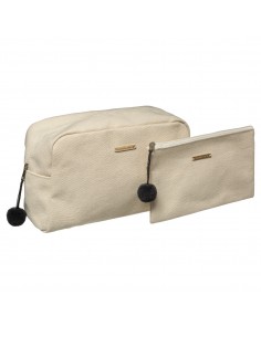 ACCESSORI BAGNO: vendita online SET 2 TROUSSE BAGNO BIANCO in offerta