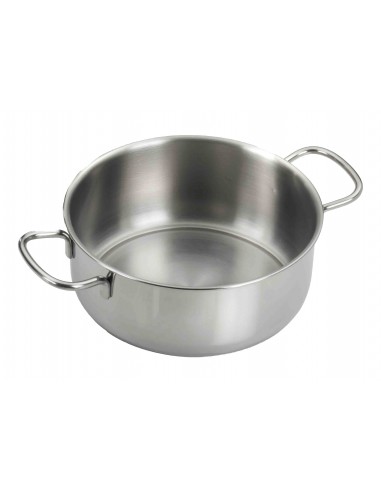 PENTOLE - COPERCHI ACCIAIO: vendita online ECOLINE CASSERUOLA 2 MANICI 32 CM IN ACCIAIO INOX PINTI in offerta