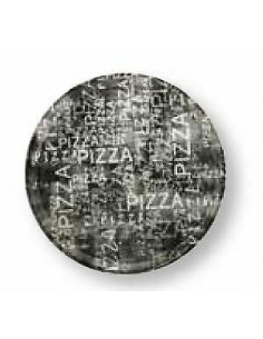 PIATTI: vendita online NAPOLI PIATTO PIZZA 33CM BLACK WHITE in offerta