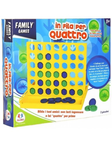 GIOCHI DI SOCIETA'E PUZZLE: vendita online GIOCO DA TAVOLO 35529 IN FILA PER 4 MAXI GLOBO SPA in offerta