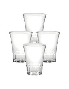 BICCHIERI ACQUA VINO BIBITA: vendita online BICCHIERI AMALFI IN VETRO 17 CL SET 4 in offerta